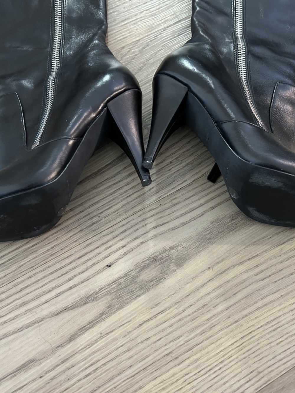 Vince Camuto Alessa 2 Black Leather Knee High Boots 6.5